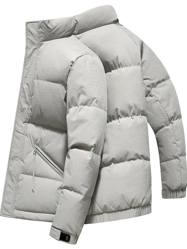 

Мужская зимняя утепленная куртка с воротником-стойкой, теплая, для пар, повседневная, модная, верхняя одежда, теплый пуховик, защита от холода