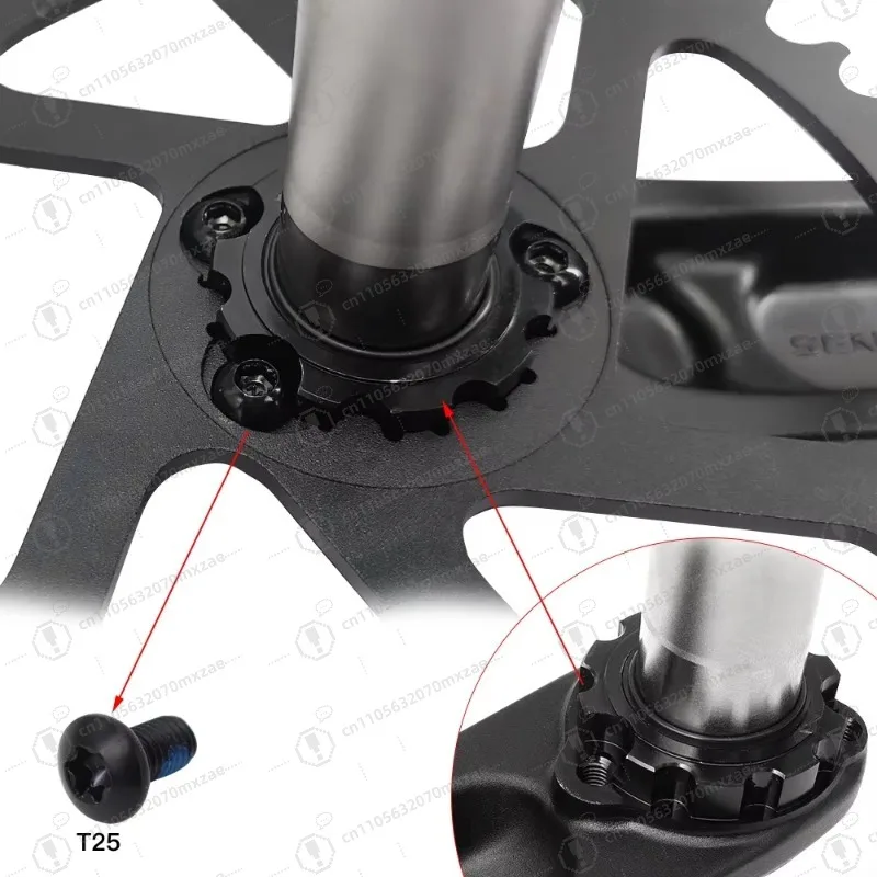 مجموعة كرنك MTB مع دعامة سفلية وصلة سلسلة واسعة ضيقة 34T 36T 38T 40t 7075 ألومنيوم سرعة واحدة 170 ذراع كرنك #5