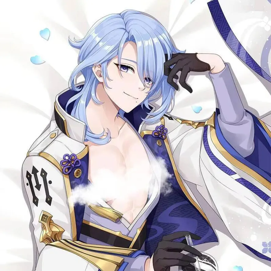 

Impact New Kamisato Genshin Ayato Dakimakura Hing Cosplay Japanese Otaku Body Pillow Case Cover Cushion Gifts