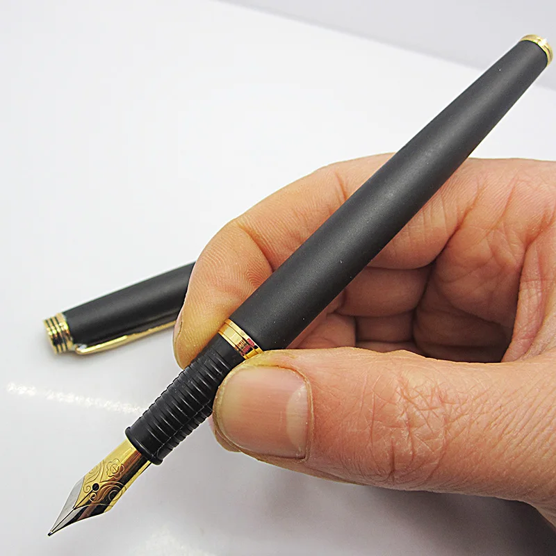 Vintage HERO 399  Fountain Pen F Nib  Metal Sharp Writing Calligraphy Stationery