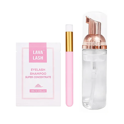 Champú para extensión de pestañas, limpiador espumoso para párpados, lavado para extensiones y pestañas naturales, eliminador de pestañas, 5ml