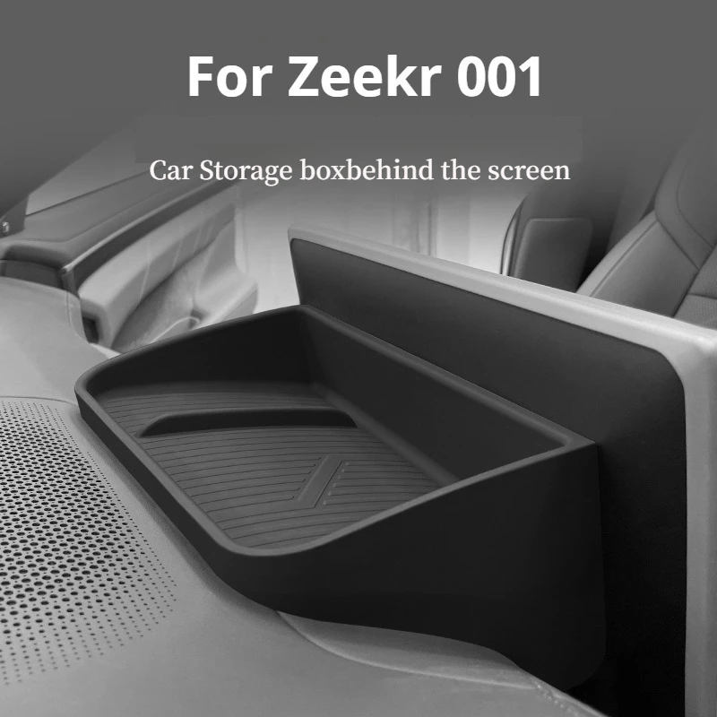 

Ящик для хранения приборной панели за экраном для Zeekr 001 2024-2025, лоток для хранения приборной панели, центральный экран управления, задний лоток для хранения