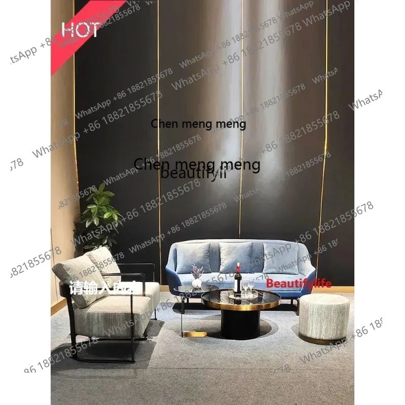 cn8617 ssStainless Steel round Tea Table Combination Living Room Tempered Glass Tea Table Natural Stone Plate Small Coffee Table