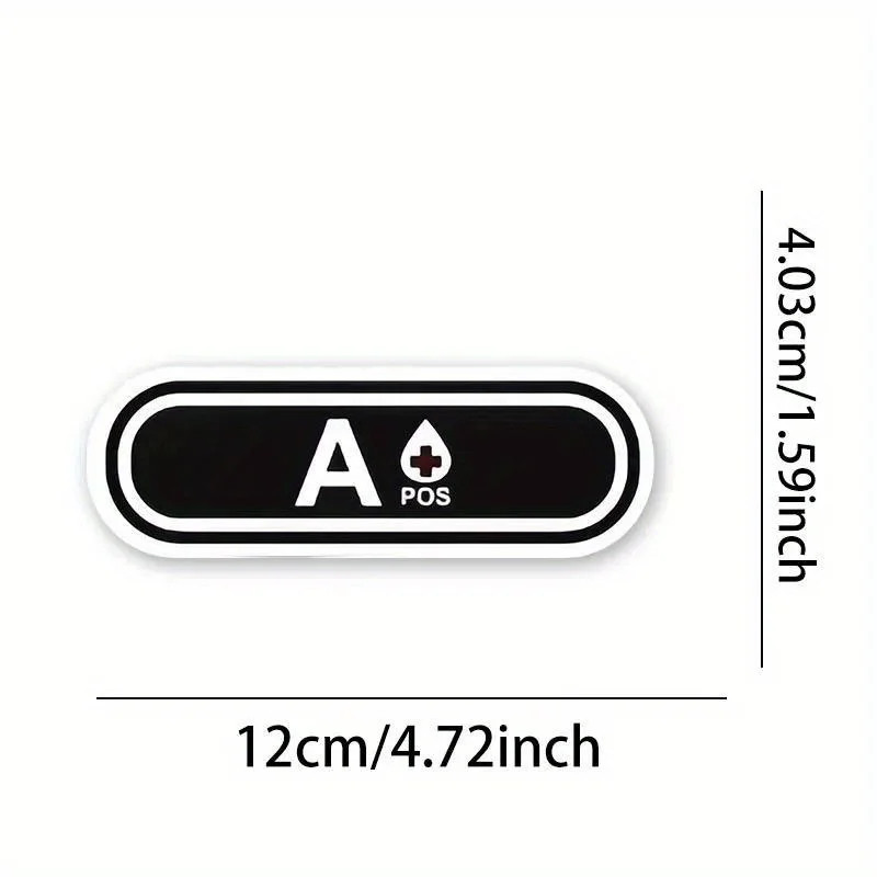 Blood Type A B O AB Waterproof Vinyl Decal Black White Sticker For Car Motorcycle Helmet Auto Exterior Styling Personalization