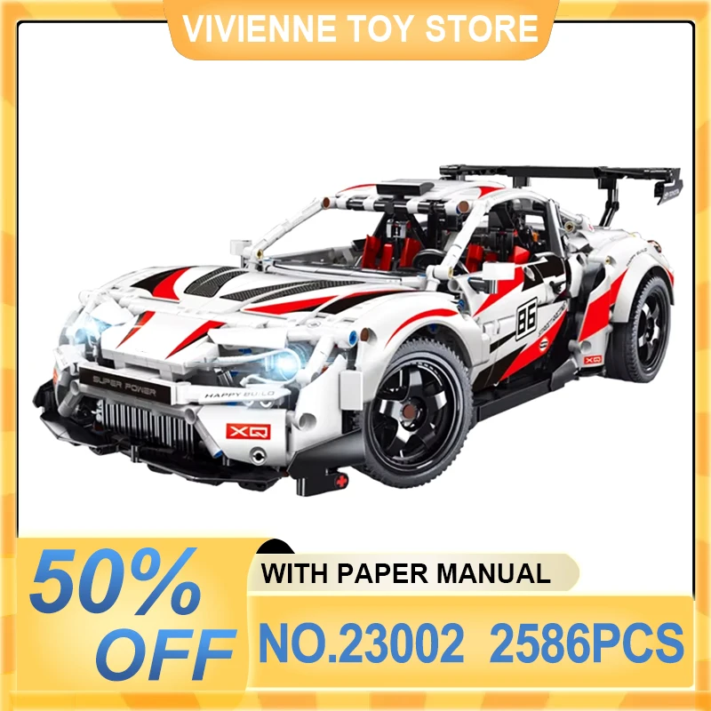 Technical GT86 Super Sports Car MOC 23002 Building Blocks Racing Vehicle Bricks Puzzle Assembly Toy Christmas Gifts For Boy Kids