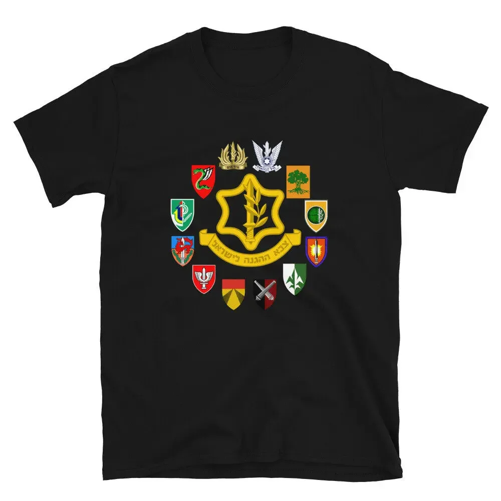 

IDF Units Israel Defence Forces Israeli Army Military Units Tzahal T-Shirt Men's 100% Cotton Casual Tshirts Loose Top Size S-3XL