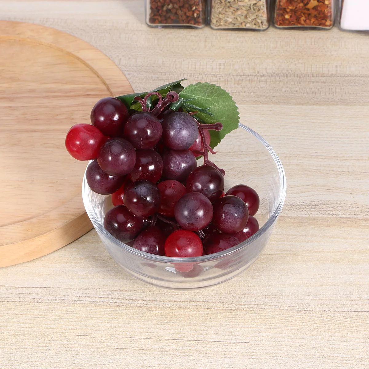 

1Pcs Lead Free Glass Salad Bowl 4.5 Inch Transparent Heat Resistant Fruit Dessert Bowl for Casual Gatherings Events