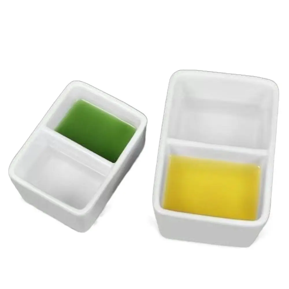 Painting Tool Ceramic Washing Palette Ceramic White Watercolor Palette Big Ink Plate Calligraphy Washer Gouache