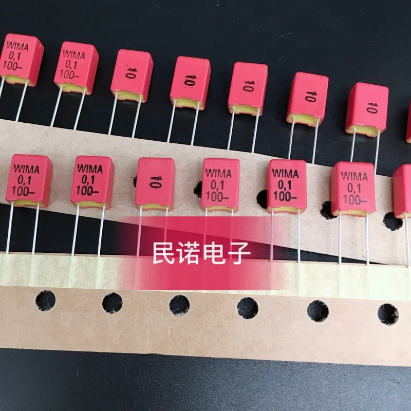 

5/10/50pcs German WIMA Film Capacitor MKP2 100V 0.1UF 100V 104 100NF Pitch 5mm Audio passive capacitor