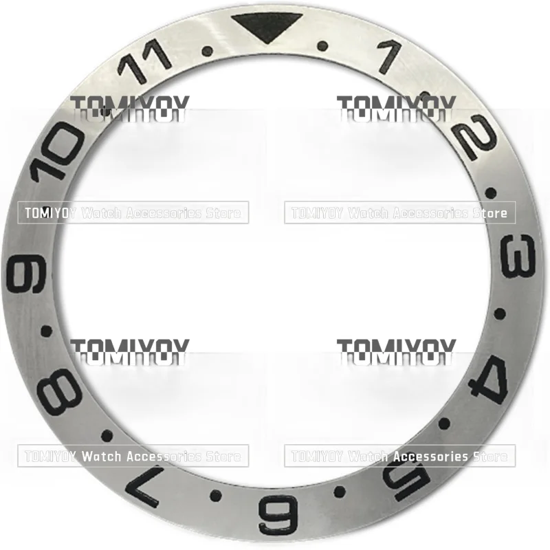 38 мм темно-синий фиолетовый черный 12-часовой гальванический керамический безель с наклонной поверхностью подходит для часов SKX