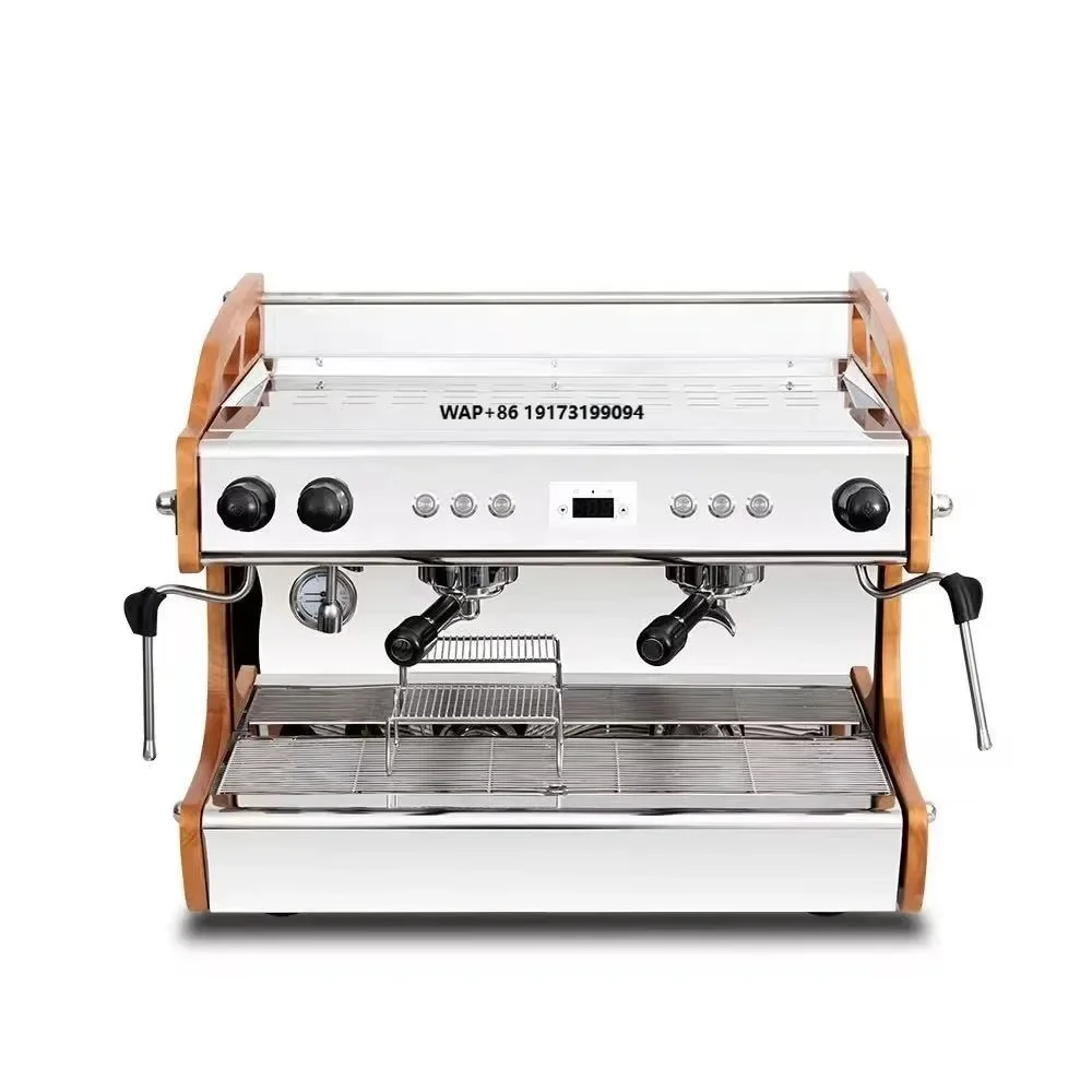 2025 New Style Professional  Commercial Italian Coffee Maker with 2 Group Dual Boiler Espresso Coffee Machine Black 11L