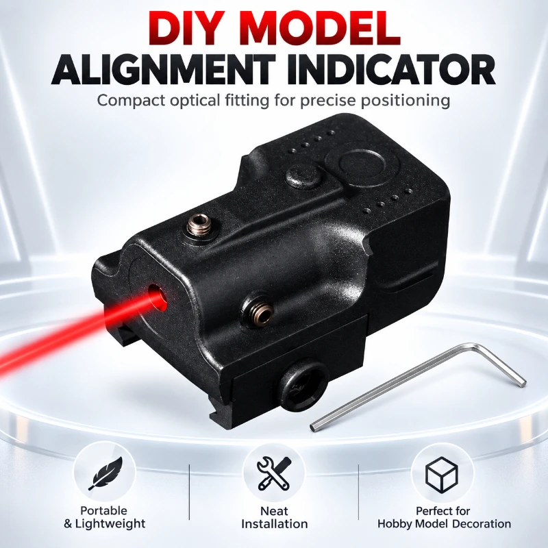 DIY Model Alignment Indicator Portable Mountable Optical Fitting Adjustable Positioning For Hobby Model Decoration