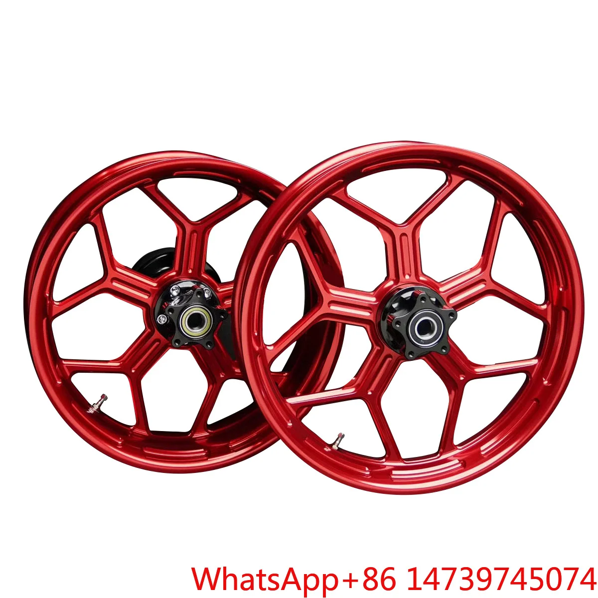 For Harley 14-later XL883N XL1200V Models High Quality Red Aluminum Alloy Motorcycle Wheels Front & Rear Rims New AccessoriesZha