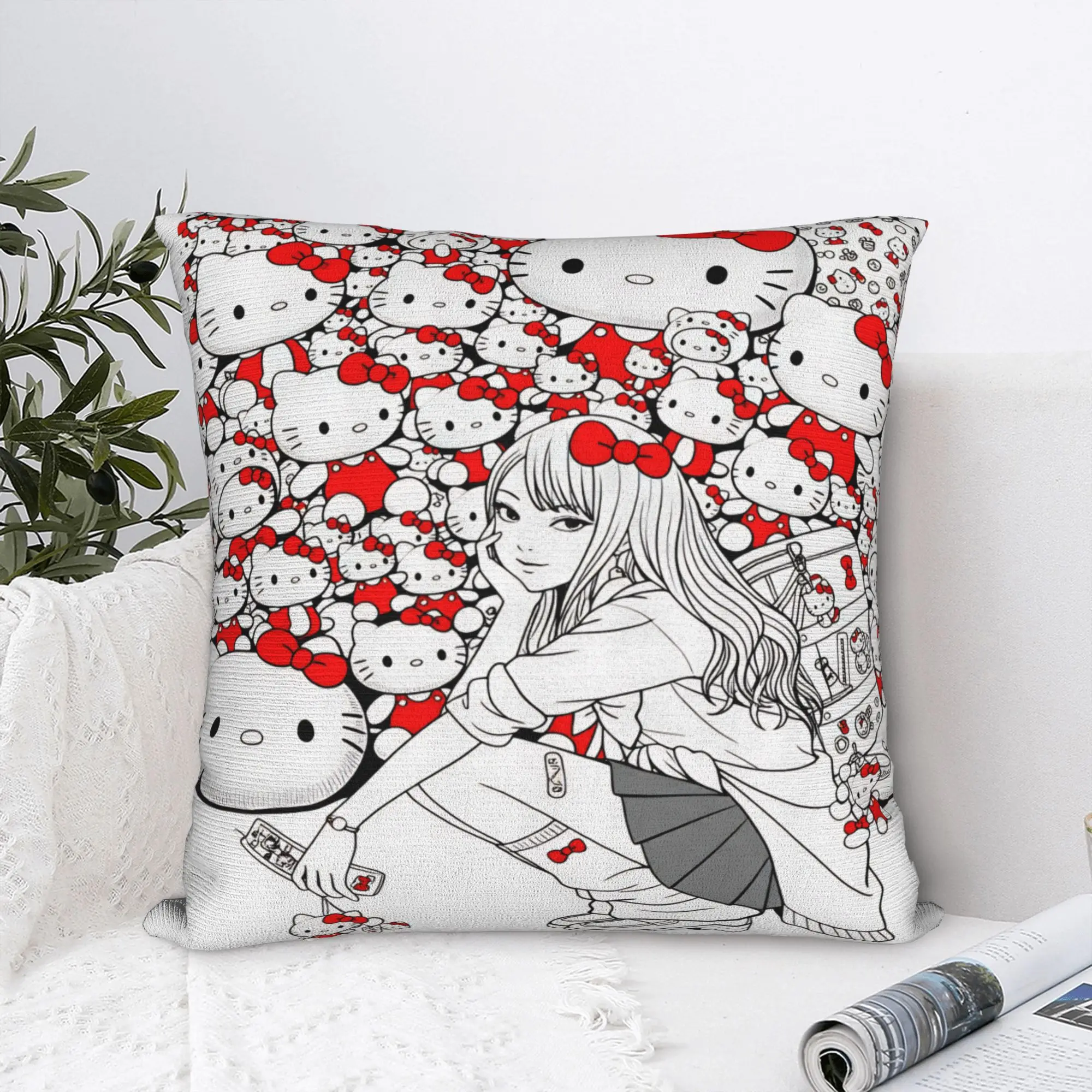 Pillow Case Kawakami Tomie Junji Ito Design  Pillow Cover For Wedding Party Home Decor Novelty Pillowcases