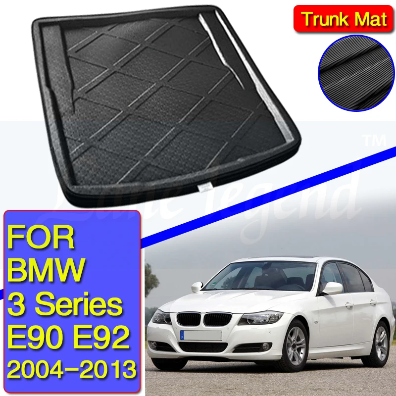 Tailored Boot Liner Cargo Tray Rear Trunk Floor Mat Carpet Luggage Tray For BMW 3 Series E90 E92 Saloon Sedan Coupe 2004 - 2013