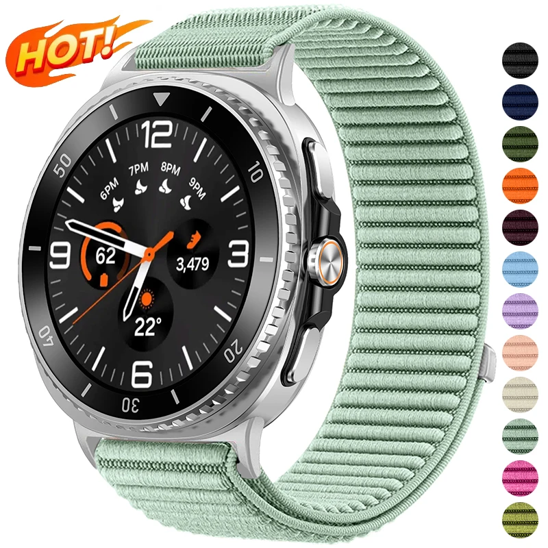 

Нейлоновый ремешок для Samsung Galaxy Watch 8 44, классический регулируемый сменный браслет для часов 8, классический ремешок 44/40 мм, аксессуары