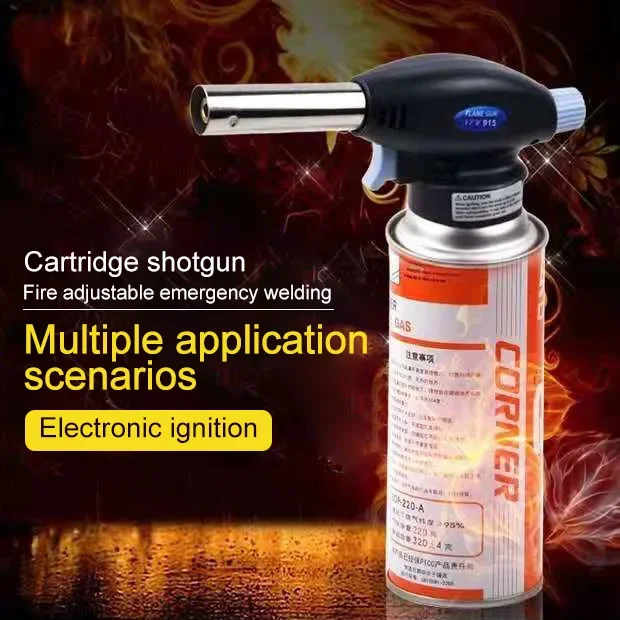 (Not Contain Gas)Torch 915 Card Fire Gun Household Welding Gun Barbecue Pig Hair Outdoor Igniter Can Not Be Inverted