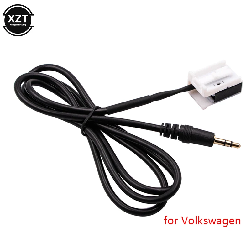 3.5mm Car AUX Input Music Adapter Mode Cable For iPod Phone MP3 For VW RCD510 RCD310 RCD300 For Golf 6 Speed Skoda Octavia NEW