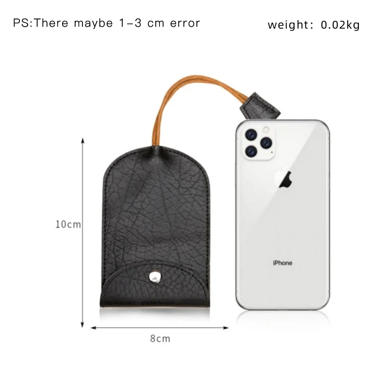 MABULA Pull Out Key Case Bags Solid Color Women Men Genuine Leather Key Wallets Housekeepers Car Key Holder Case Car Key Sleeve