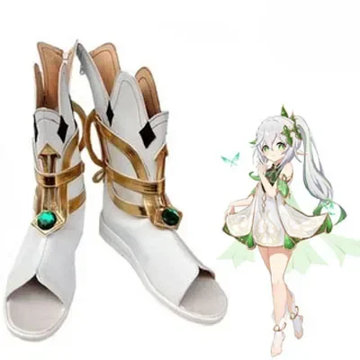 

Genshin Impact Nahida Cosplay Shoes Anime Chinese Style Halloween for Women Game Role Playing Props