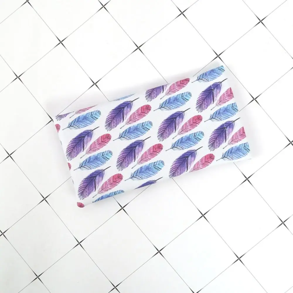 Resistant PU Leather Glasses Bag Floral Print Soft Sunglasses Box Anti Pressure Glasses Protective Cover Men