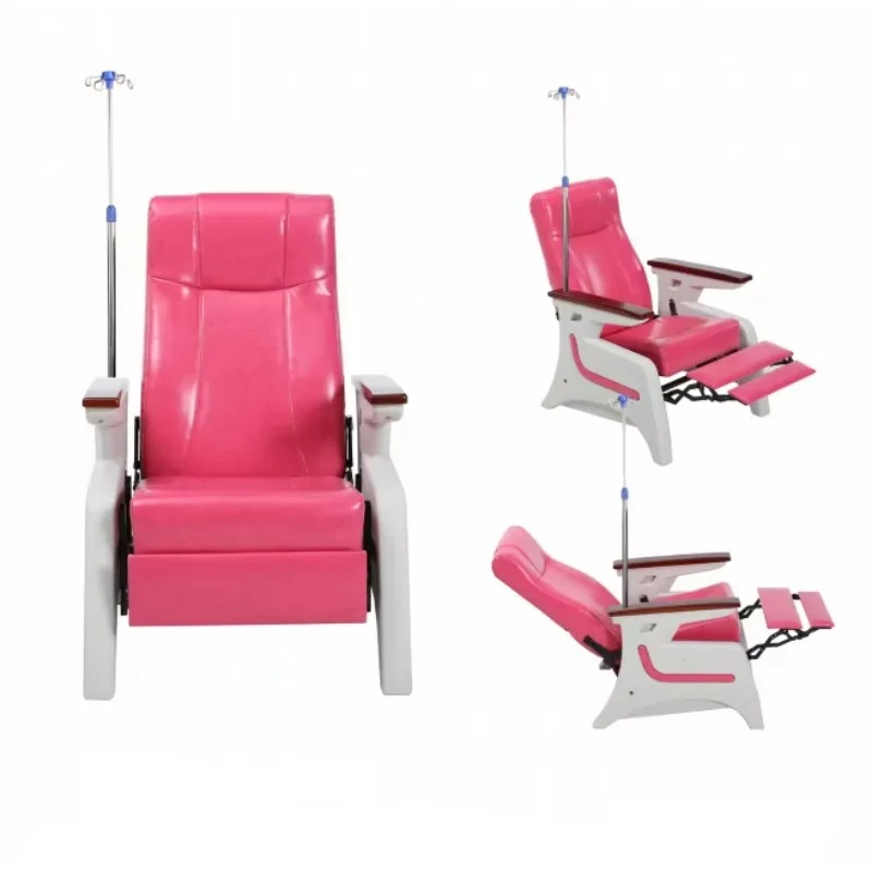 

Factory Price Hospital Luxury Leather Infusion Chair Medical Clinic Chair for Hospital Blood Dialysis Chair