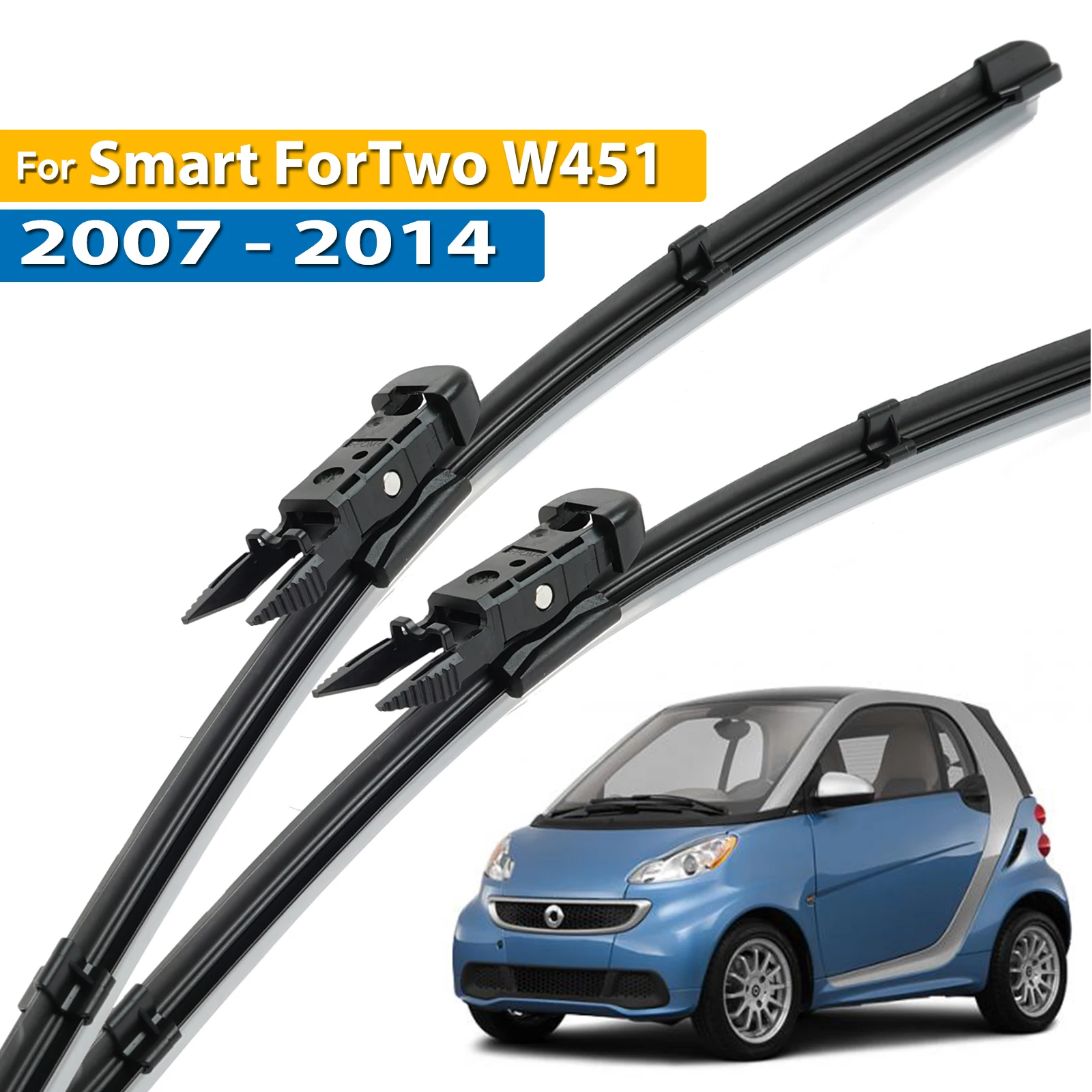 

Передние щетки стеклоочистителя Erick's LHD для Smart ForTwo W451 2007-2014, лобовое стекло, лобовое стекло, автомобильные щетки от дождя 23 "+ 21"