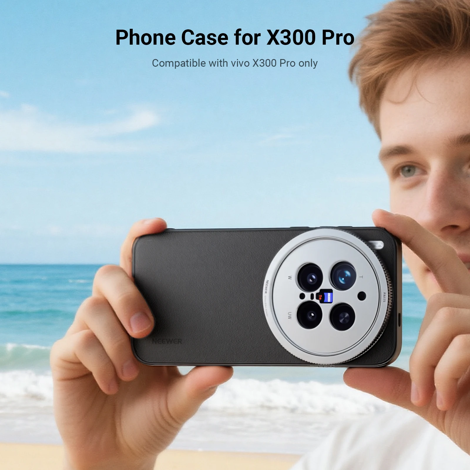 NEEWER Handyhülle für Vivo X300 Pro, Schutzhülle aus TPU/PC mit 67-mm-Filteradapter und 17-mm-Objektivhalterungen – Detail 3