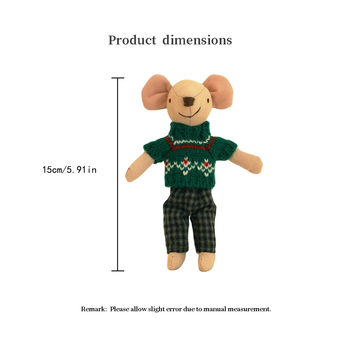 H-15Cm Mouse (3 Styles Available) Suitable for Mini House Decoration