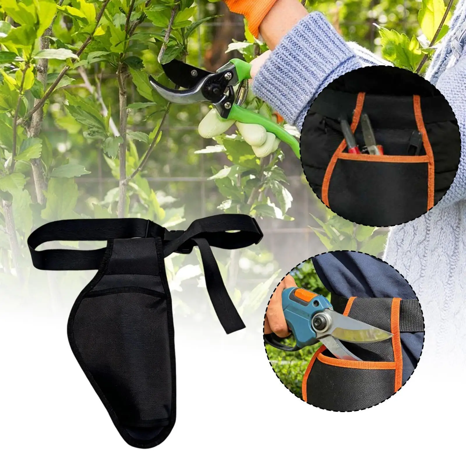 Oxford Scissors Sheath Protector Tool Belt Pouch Mini Tool Bag Pruning Shears Pocket Holder for Gardening