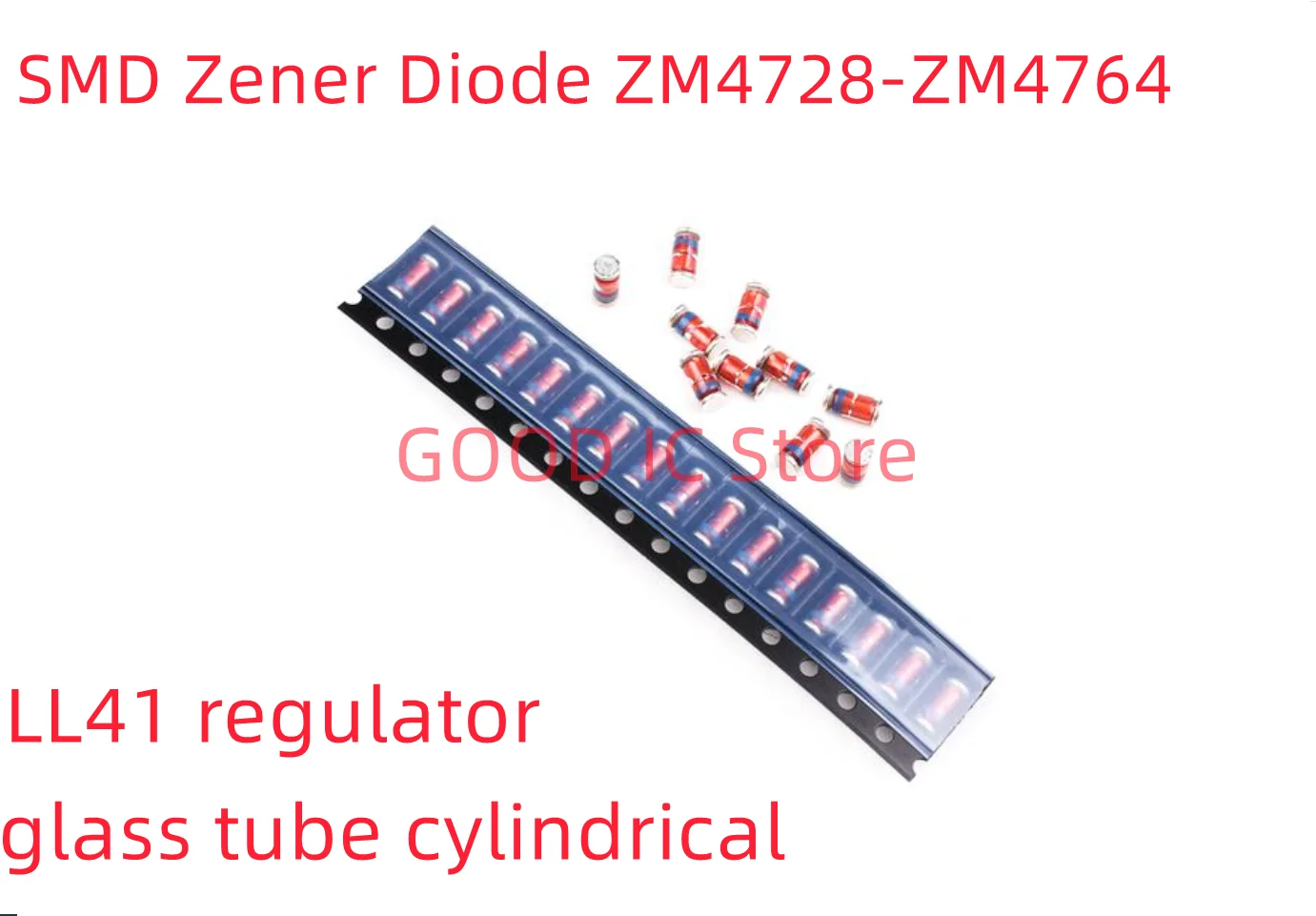 100PCS ZM4740A 4741 4742 4742 4743 4744 4745 4746 4747 4748 4749 4750 4751 4752 4753 SMT zener diode power 1W LL-41 cylindrical