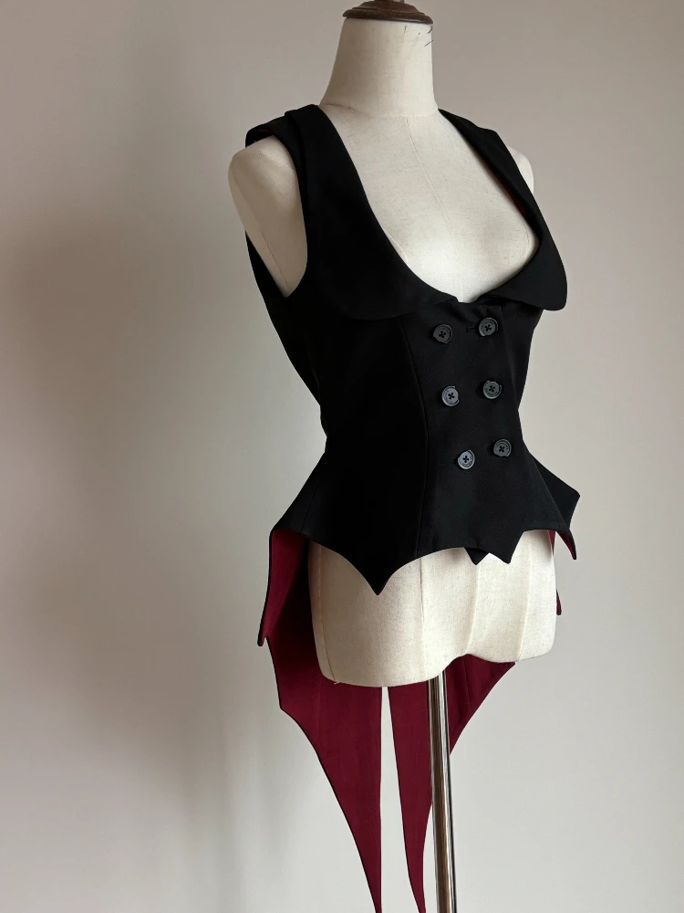 

PRE ORDER / 1 months Nocturne/Gothic Bat Vest Ouji Lolita by FlowerFairyDaily