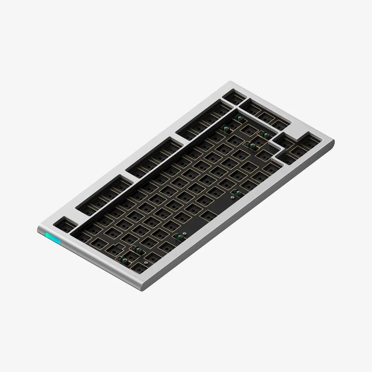 Imagem -05 - Teclado Mecânico Perfil Baixo Eixo Liga de Alumínio com Fio na Altura Ansi 75 Via Qmk Gamer Personalizado Presente do Escritório Nuphy-nos75