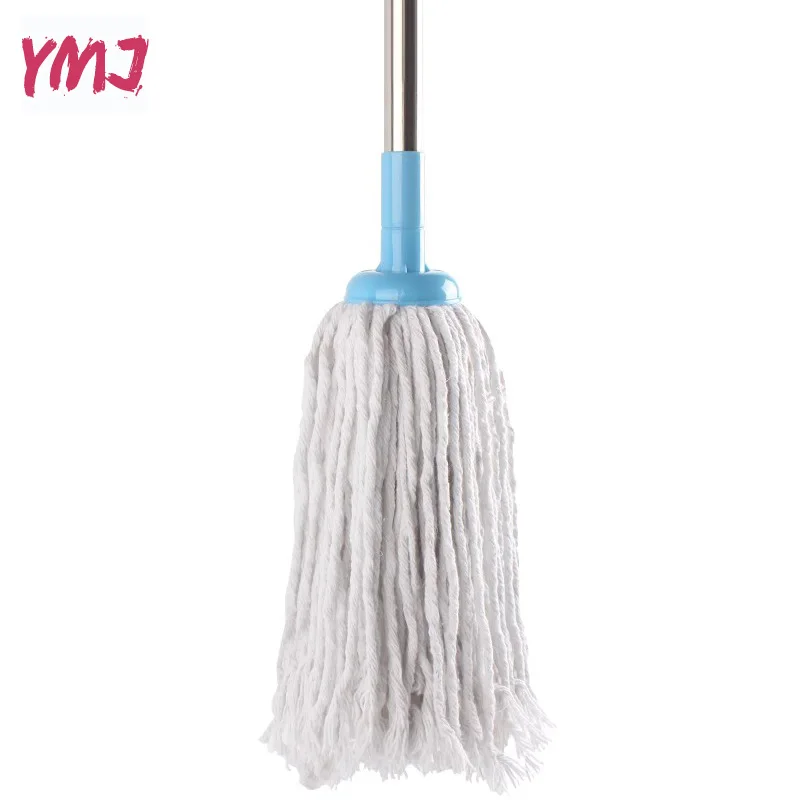 Cotton thread Mops Stainless steel Handle Manually Dehydration Mops Circular Household Cleaning mops floor cleaning tools