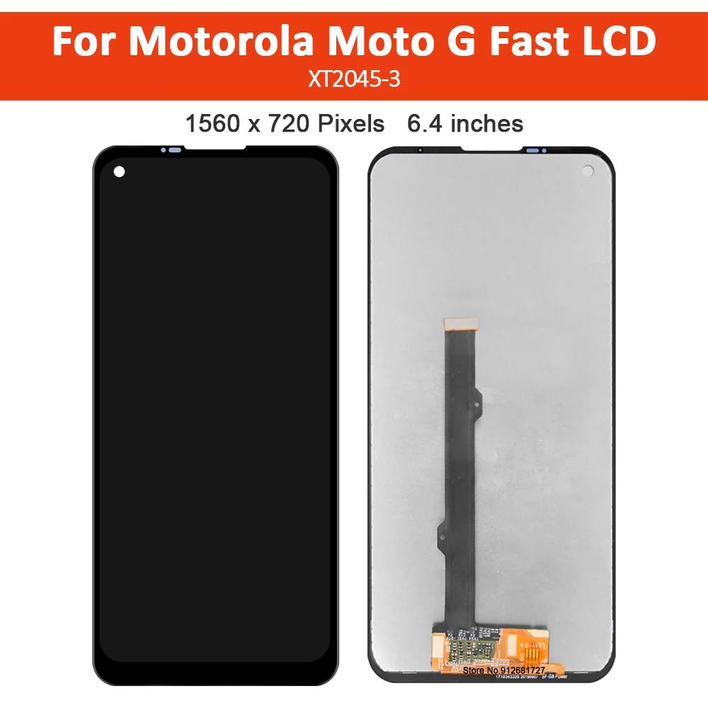 

6.4" IPS LCD For Motorola G Fast LCD Display Touch Screen Digitizer Assembly XT2045-3 Moto G Fast LCD Screen Replacement Parts
