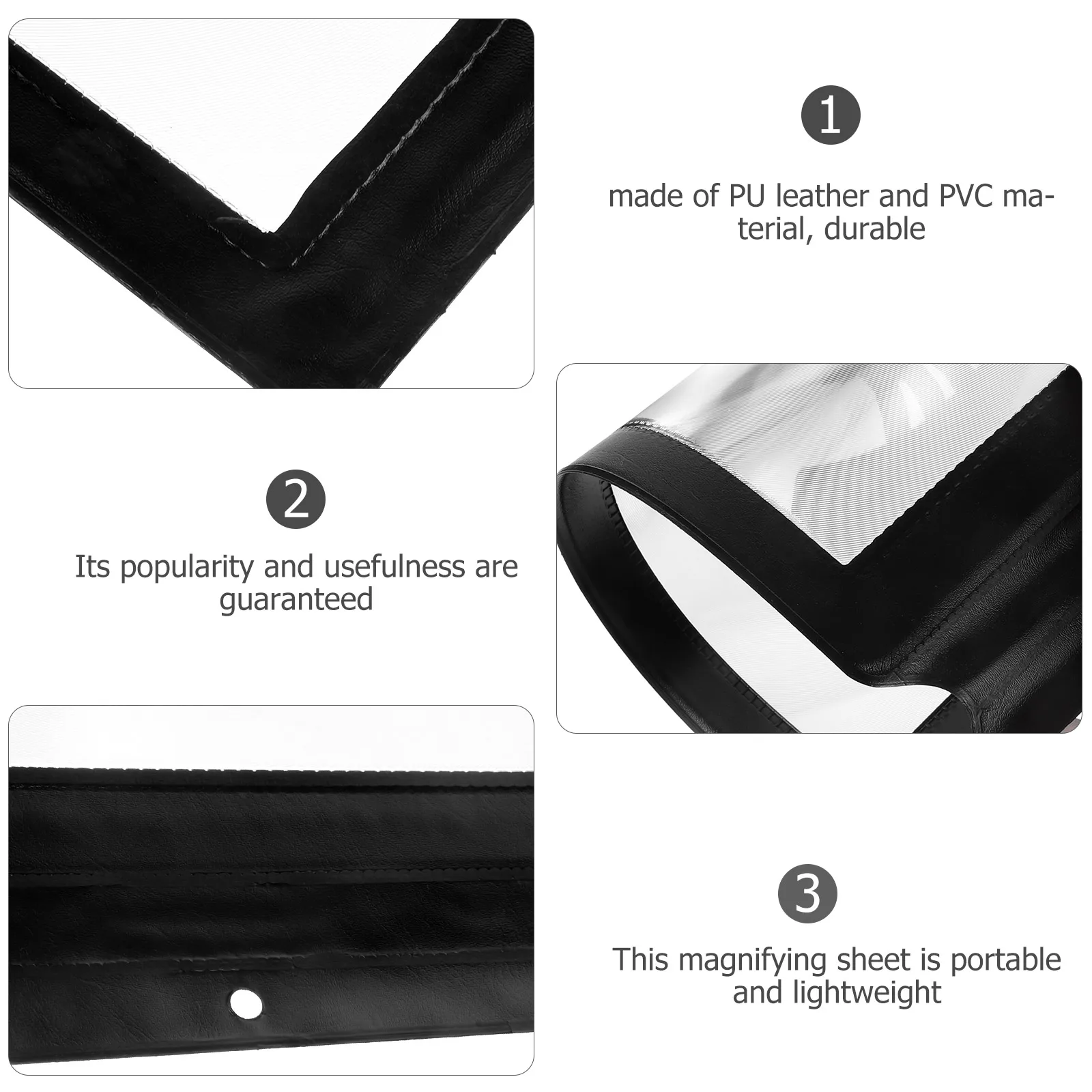 

5pcs Ultra-thin Magnifying Glass A4 Thin Card Reader for Books Elderly Page Magnifier Sheet Portable Lightweight