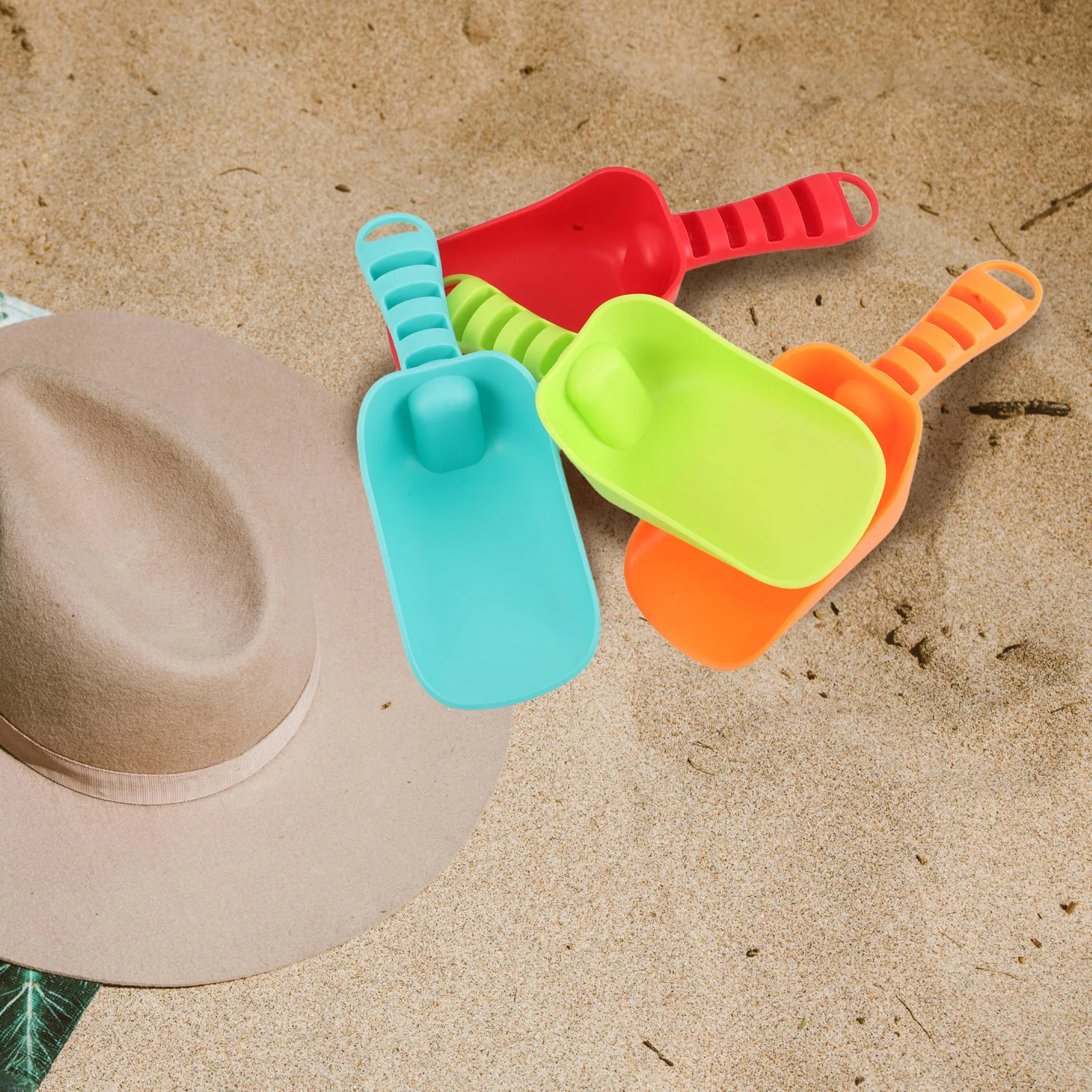 4 Uds. Palas de playa para niños, herramientas de excavación de arena de plástico de colores, equipo de juego de arena al aire libre de verano, juguetes de excavación para niños pequeños