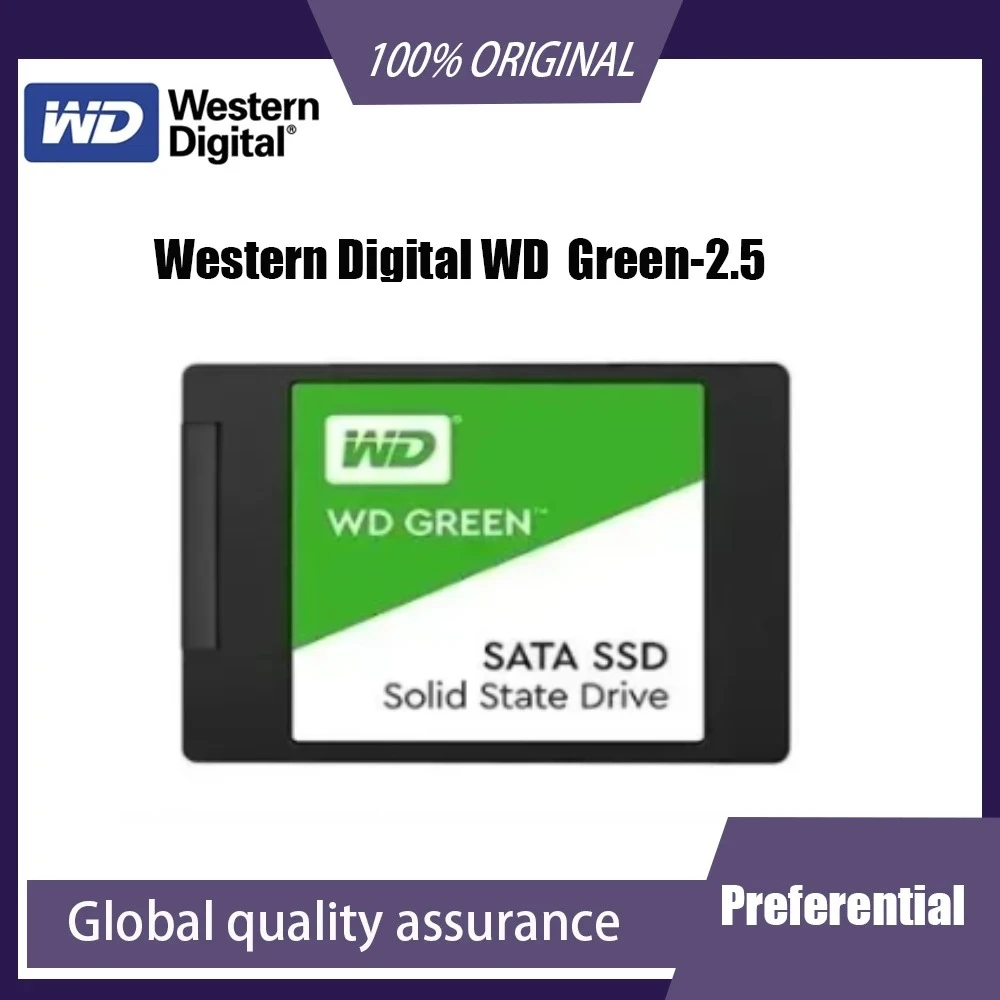 Original For WD GREEN 2.5" SATA III 1TB Read Speed 545MB SLC internal Solid State Disk Hard Drive for Laptop Desktop SSD