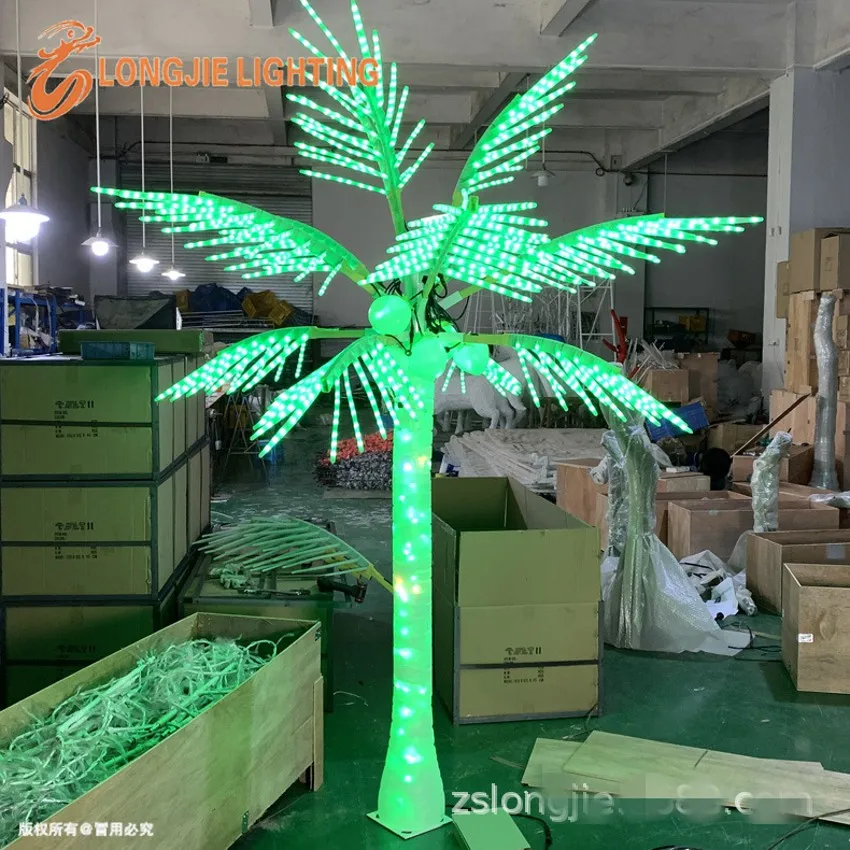 New Outdoor Led Artificial Coconut Tree Light Christmas Tree Lamp Height 110vac 220vac Rainproof Drop