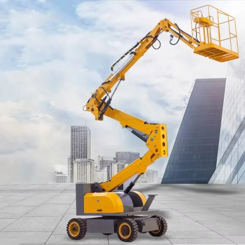 YG Articulating Boom Lifts Electric Curved Arm High-Altitude Operation Platform Man Lift Work Platform Boom Lift For Sale