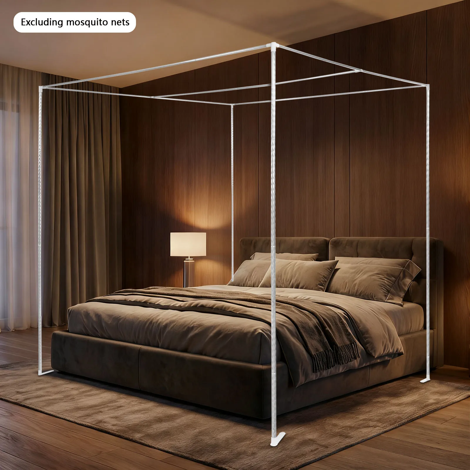 

Кронштейн для каркаса навеса 6.56*6.56*6.56 футов, кронштейн для москитной сетки, кронштейн из нержавеющей стали для декора спальни и гостевой комнаты