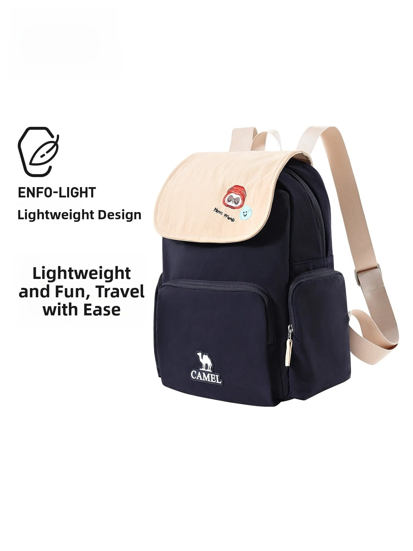 sac-a-dos-decontracte-camel-pour-voyage-et-exterieur-sac-d'ecole-pour-trajets-quotidiens-leger-impermeable-avec-fermeture-eclair-unisexe-pour-jeunes-sac-a-bandouliere