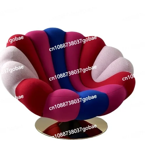 غرفة المعيشة الإبداعية كرسي واحد عارضة التصميم أريكة نسيج القطن #3