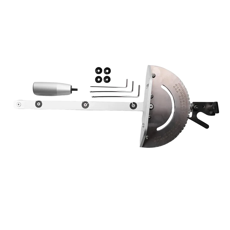ABLK Miter Gauge For Table Saw Miter Guide With 120 Angle Stops
