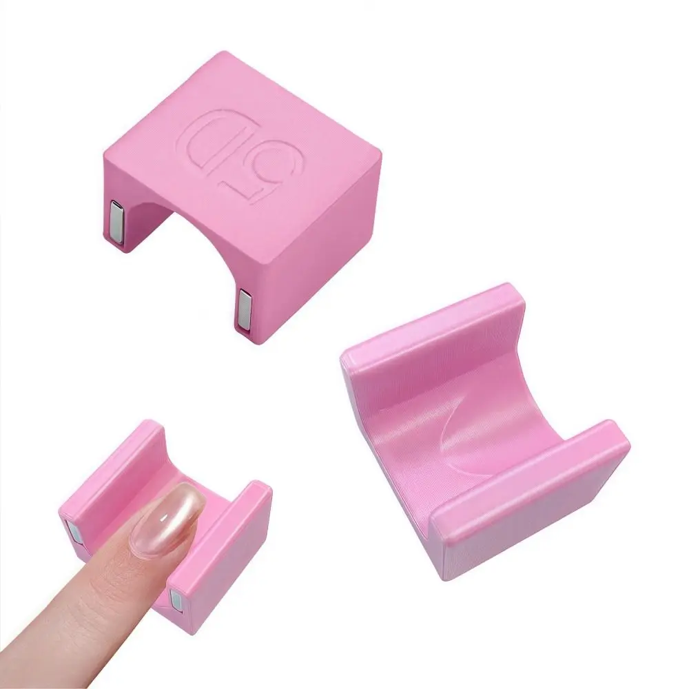 Separatore per dita per unghie antiscivolo Strumento riutilizzabile per magnete per occhi di gatto anti-sporco Strumento portatile per unghie 5D fai da te per l'applicazione dello smalto