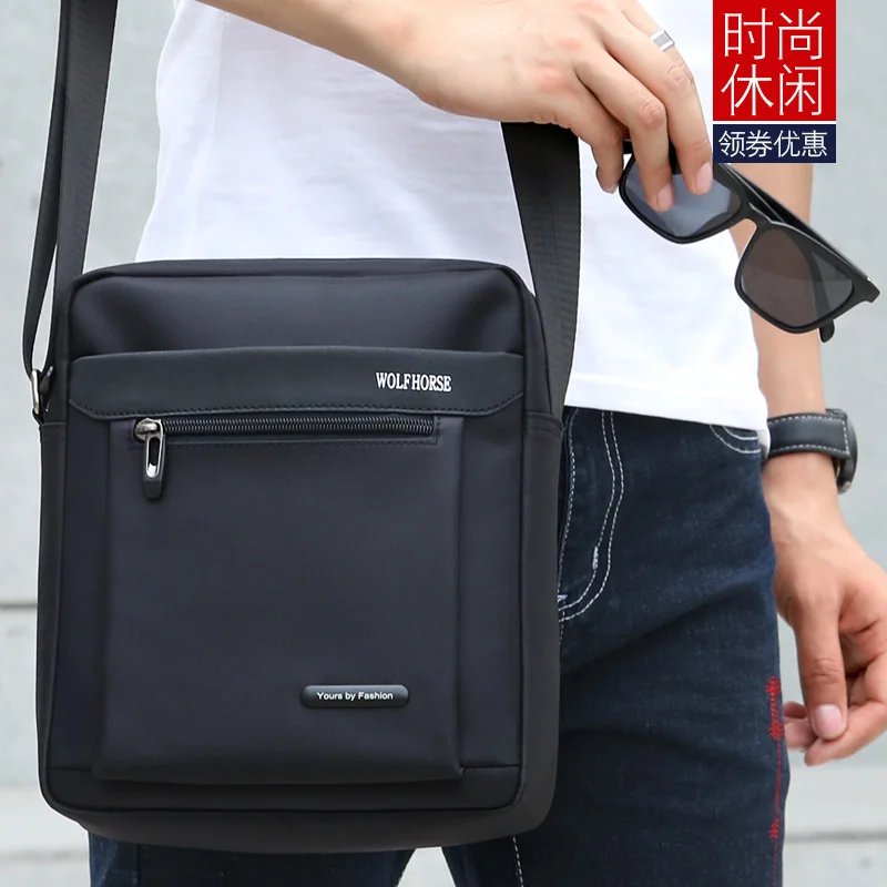 Bolso de bolsillo personal para hombre, bandolera informal coreana, tela Oxford impermeable, viaje de negocios, hombro pequeño