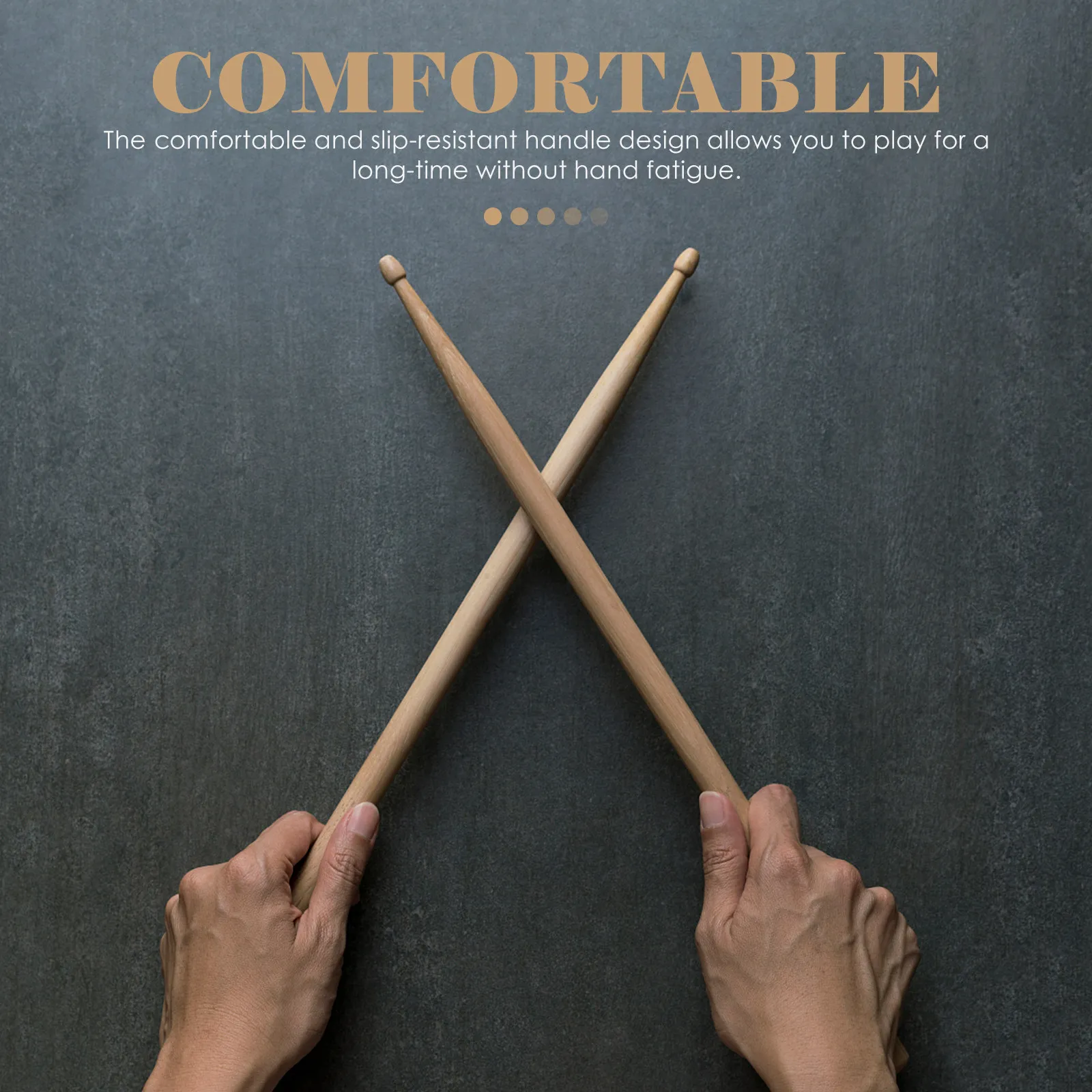 

3 пары противоскользящих барабанных палочек из клена, тонкая работа, удобная рукоятка для длительной игры, универсальные для барабанных инструментов