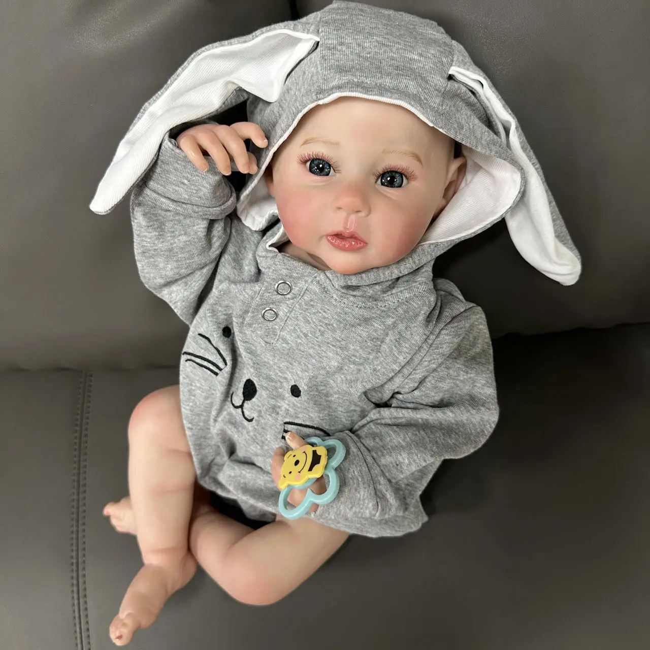 Cokela 50 سنتيمتر واقعية سيليكون الوليد تولد من جديد دمية طفل 20 بوصة لطيف دمية الفينيل ريال لينة اللمس لعبة طفل دمية طفل هدية عيد الميلاد