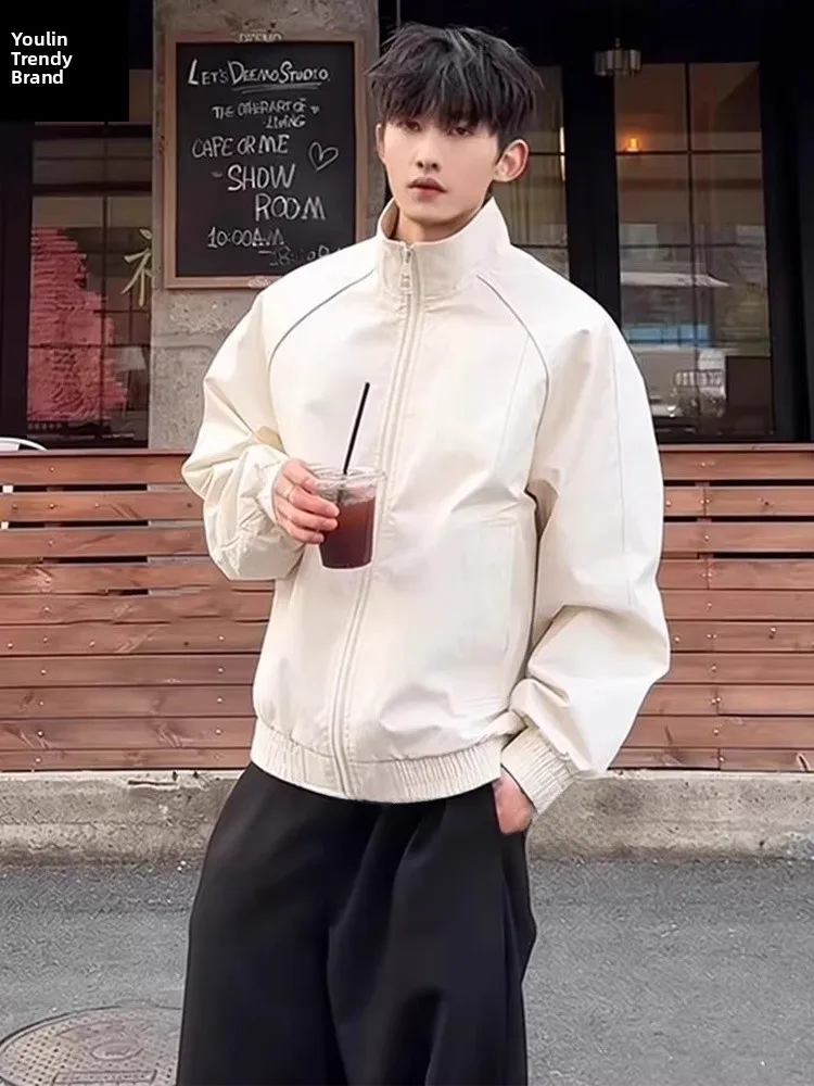 

Мужская куртка-бомбер American Sle Flight Jaet, высококачественная, свободного кроя, с длинными рукавами, на молнии, без капюшона.