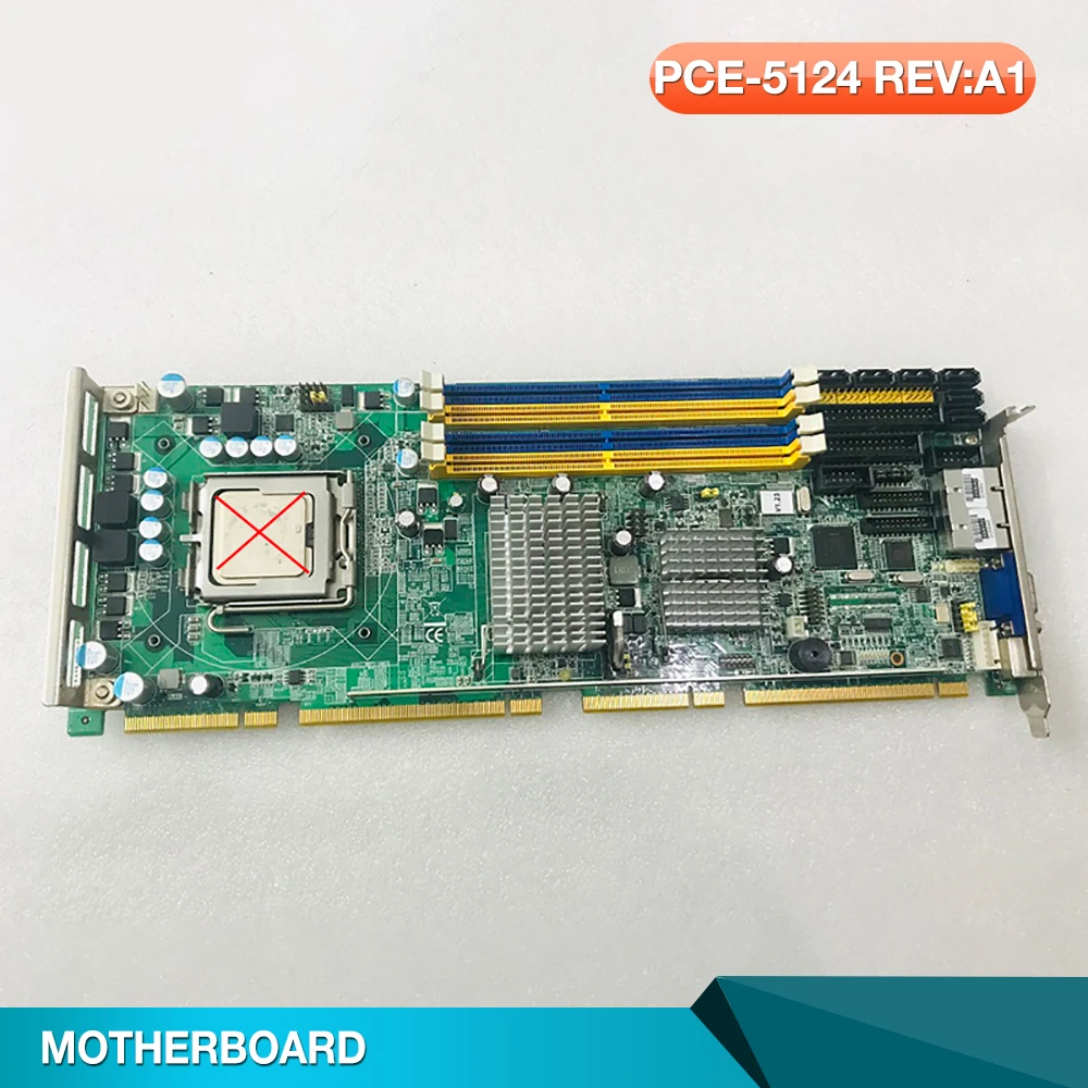 Industrial Motherboard 75-pin Dual network Port For Advantech PCE-5124G2 PCE-5124 REV:A1